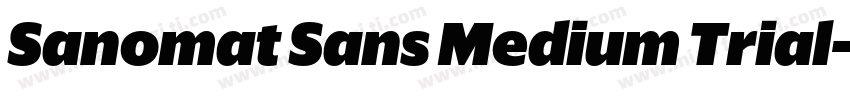 Sanomat Sans Medium Trial字体转换